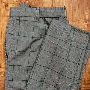 MANGO trousers gray and green check. Size US10.